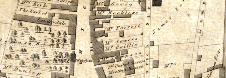 Dunbar High Street in 1830