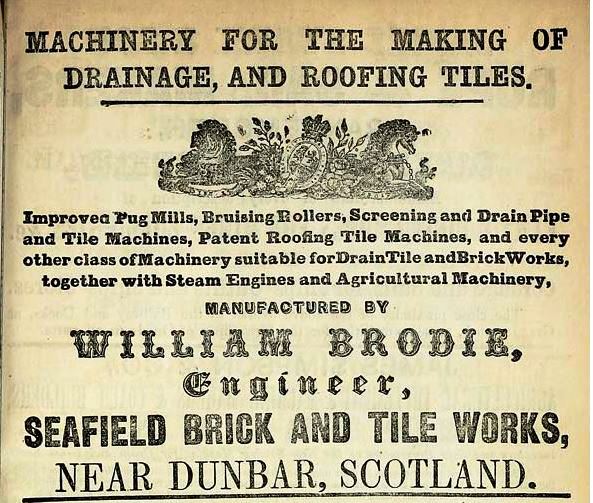 Advert for Seafield Brick and Tile Works