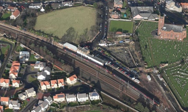 New Northbound platform at Dunbar Station