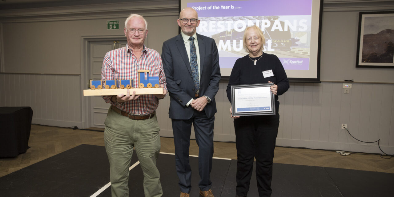 ELCRP wins Community Project of the Year for Prestonpans Mural at annual ScotRail Community Awards