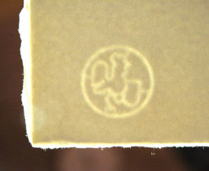 watermark on Hanamuhle paper