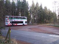 A bus turning point has been built near Spilmersford Bridge to enable buses to turn easily for their return journey to Edinburgh.