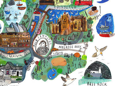 Scotland Mapped Out by Maisie Shearring